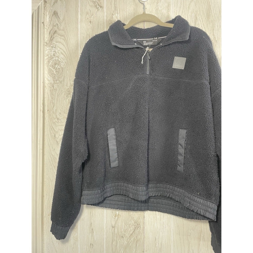 Under Armour Men's Golf Storm‎ 1/4 Zip Pullover Black LG Polyester